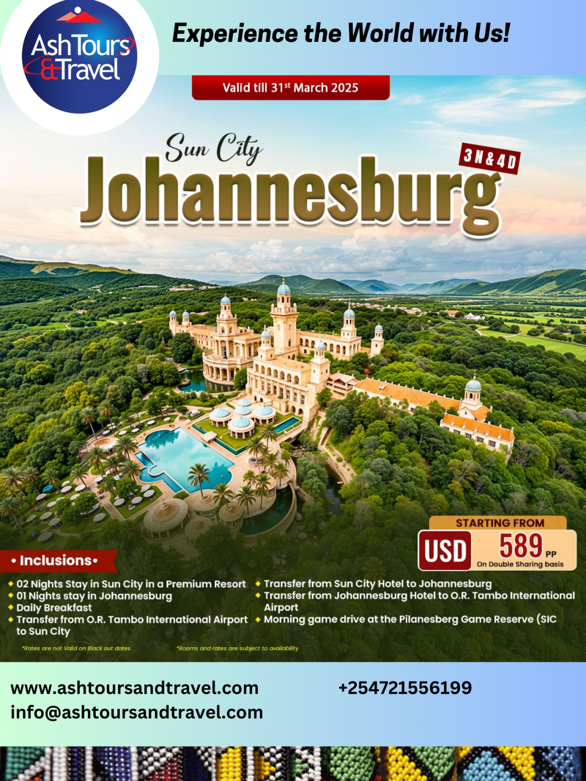 Johannesburg till March 2025